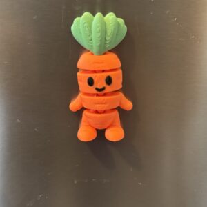 Flexi Carrot Magnet – Décoration Flexible Magnétique