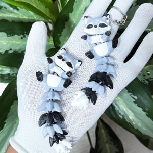 Raoul & Rachel – Raton laveur articulé | Collection Fluffy Tails