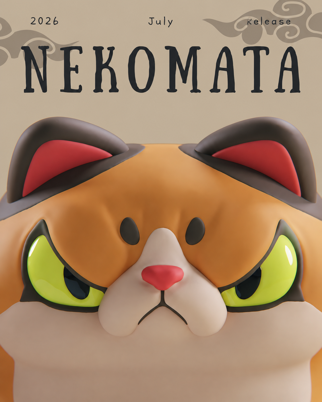 Nekomata, créature féline de la série Yokai Neko imaginée par Grumpii