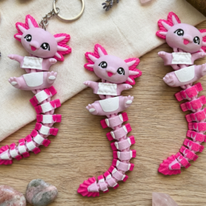 Charlotte – Axolotl Articulé | Collection Fluffy Tails