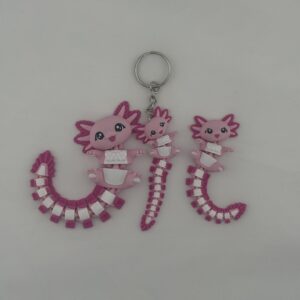 Charlotte – Axolotl Articulé | Collection Fluffy Tails