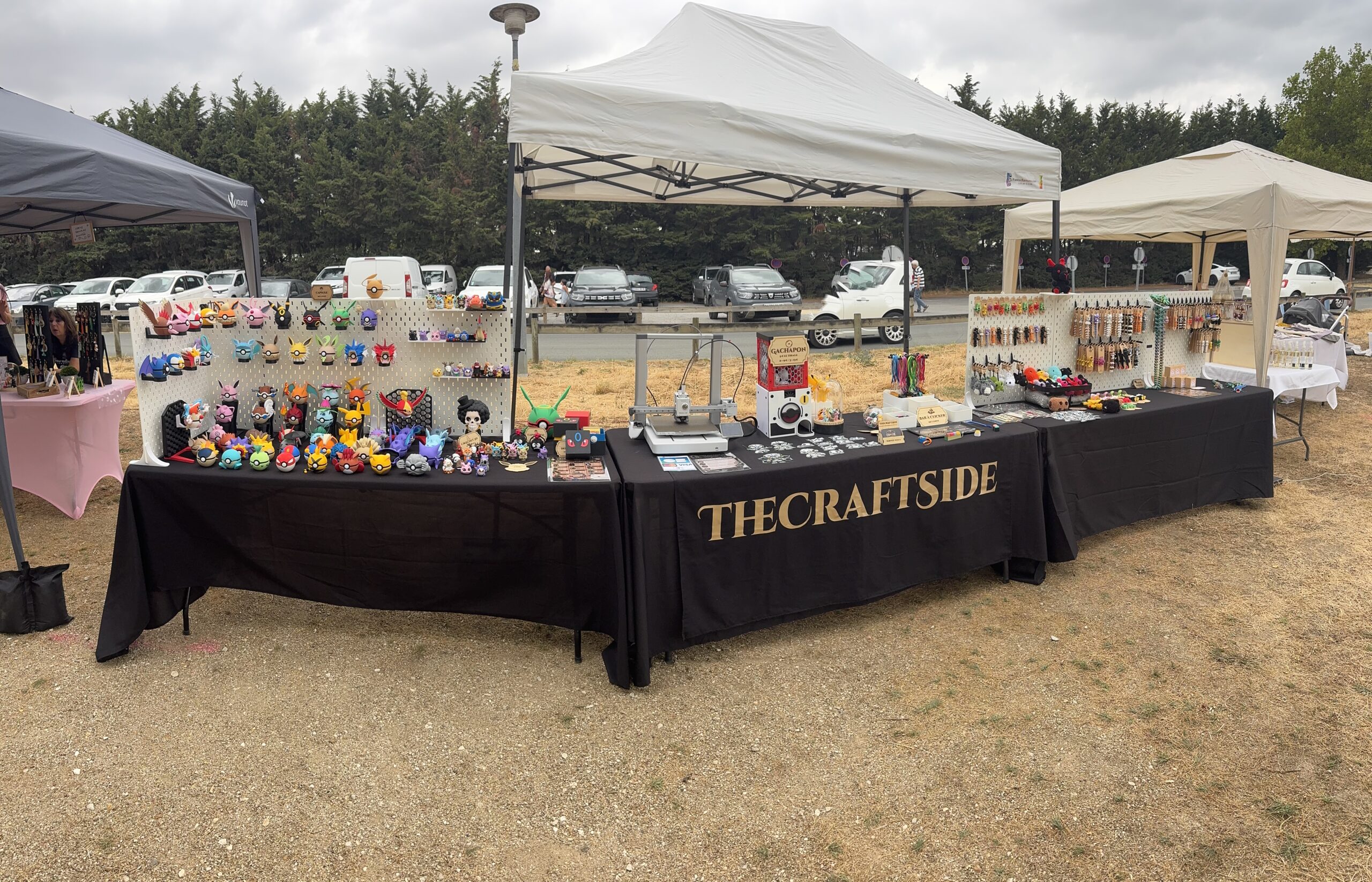 Stand TheCraftSide présentant les créations de l’atelier