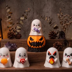 Halloween Creepy Pumpkin Ghost Clicker – Fantôme Halloween | Collection Fluffy Tails