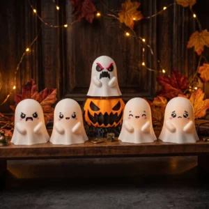 Halloween Creepy Pumpkin Ghost Clicker – Fantôme Halloween | Collection Fluffy Tails