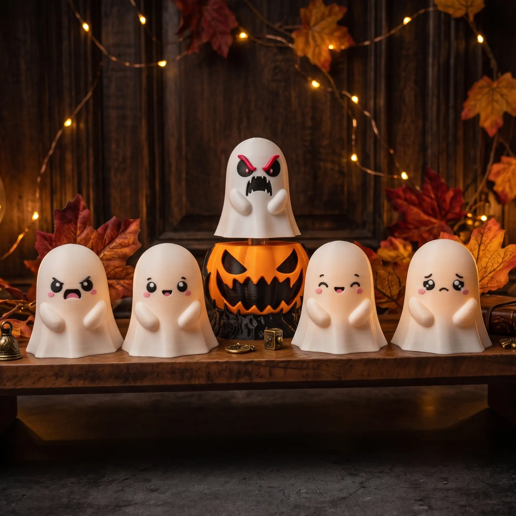 Halloween Creepy Pumpkin Ghost Clicker – Fantôme Halloween | Collection Fluffy Tails