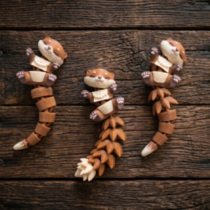 Lou – Loutre Articulée | Collection Fluffy Tails