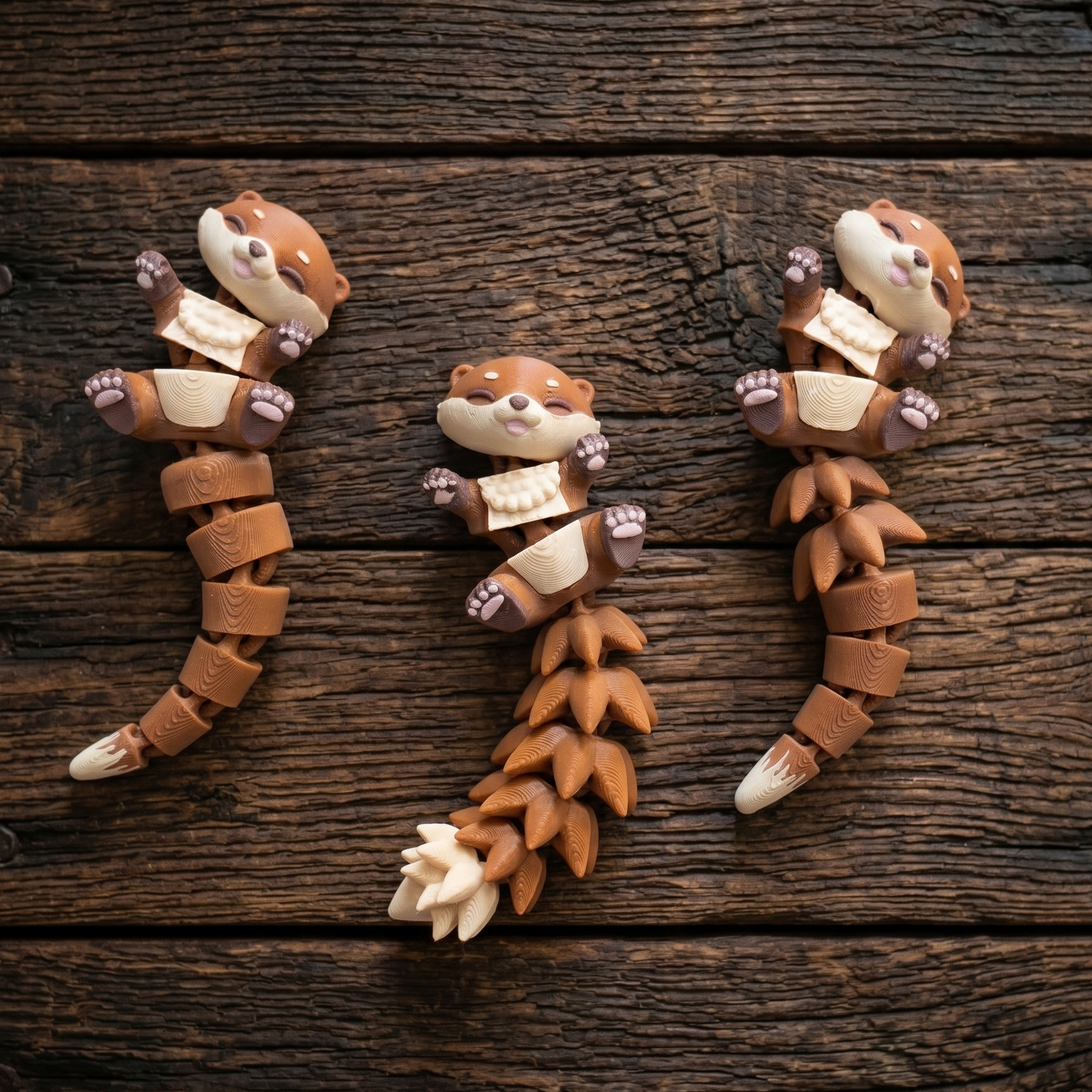 Lou – Loutre Articulée | Collection Fluffy Tails